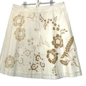 Plus size, Talbots 100% Cotton Skirt, Floral, Embroidered, Lace,  Ladies Size 18